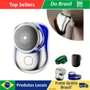 Mini Barbeador Elétrico Portátil Lavável Recarregavel Usb Aparador de Barba Bolso