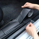 Adesivo de fibra de carbono 3d, película protetora de limiar de carro, anti arranhões, à prova d'água, preto fosco, nano adesivo para corpo de carro