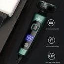 Xiaomi novo barbeador elétrico led display digital três cabeças flutuante navalha usb