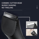 Kemei KM-1838 área da virilha aparador de pêlos cortador de grama lâmina cerâmica à prova dwaterproof água molhado seco clippers pubia axila corpo cabelo higiene navalha
