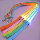 Coleira para cães com luz led, corda luminosa, trela de chumbo para segurança do cão, coleira brilhante, acessórios eletrônicos para animais de estimação