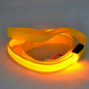 Coleira para cães com luz led, corda luminosa, trela de chumbo para segurança do cão, coleira brilhante, acessórios eletrônicos para animais de estimação