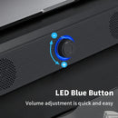 Barra de som para pc, com fio e sem fio, bluetooth, alimentado por usb, para tv, pc, laptop, jogos, home theater, sistema de áudio surround