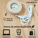 Luminária Cristal De Mesa Bola de Cristal Planeta Terra