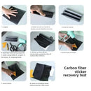 Adesivo de fibra de carbono 3d, película protetora de limiar de carro, anti arranhões, à prova d'água, preto fosco, nano adesivo para corpo de carro