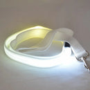 Coleira para cães com luz led, corda luminosa, trela de chumbo para segurança do cão, coleira brilhante, acessórios eletrônicos para animais de estimação