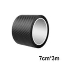 Adesivo de fibra de carbono 3d, película protetora de limiar de carro, anti arranhões, à prova d'água, preto fosco, nano adesivo para corpo de carro